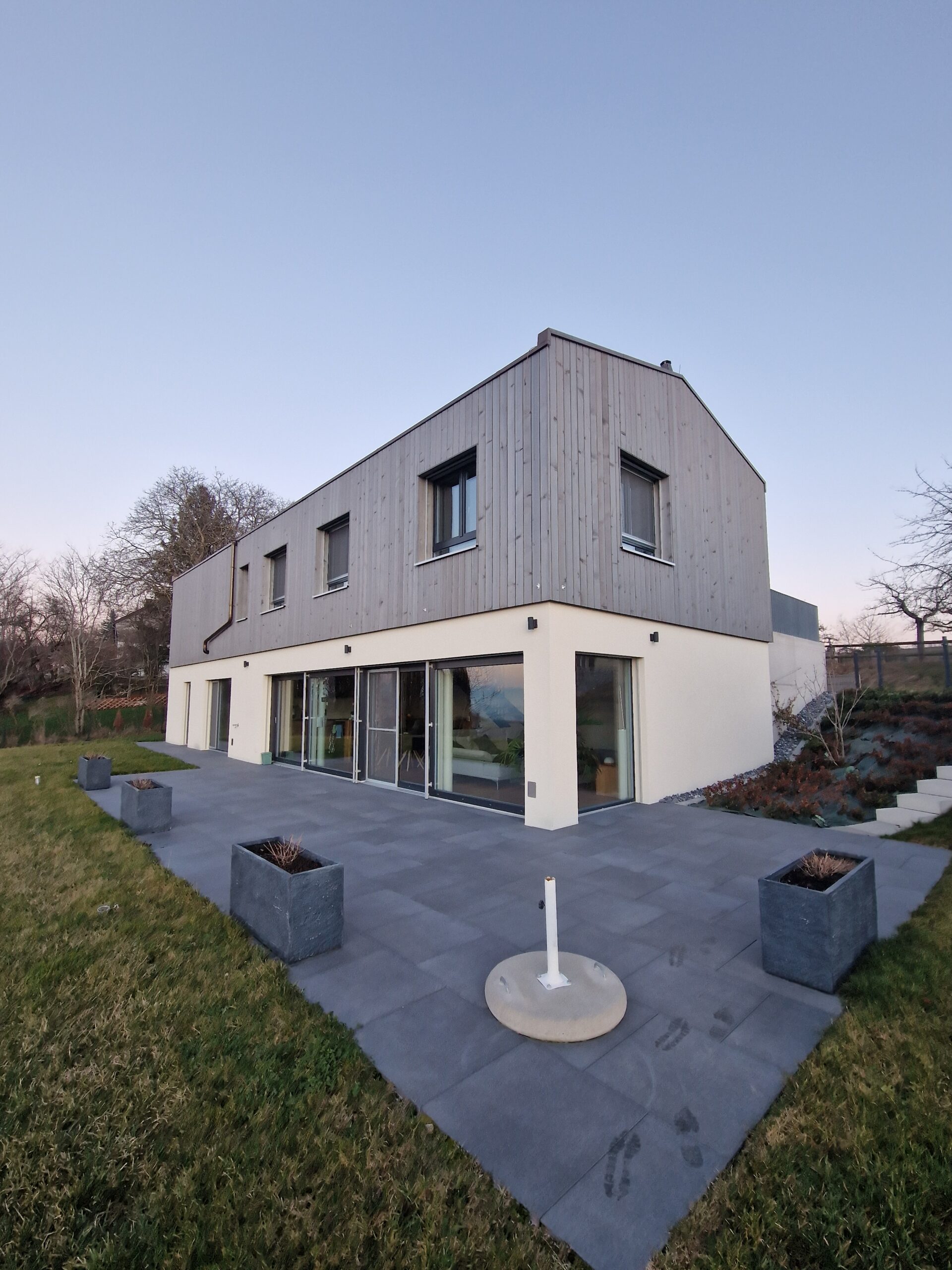 Construction d_une Villa Torny - Façade bois