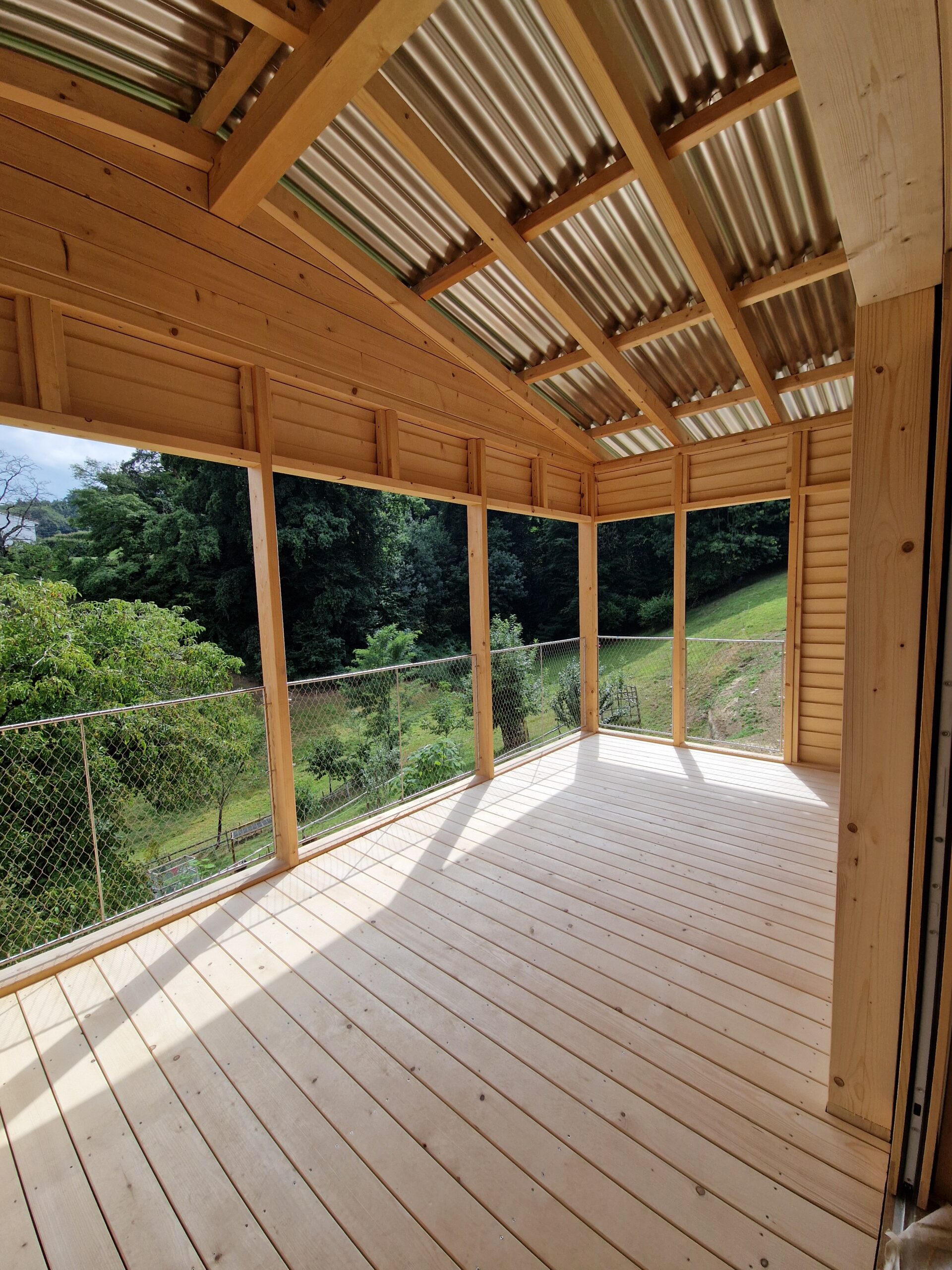 Construction d_une villa individuelle Courtepin - Loggia